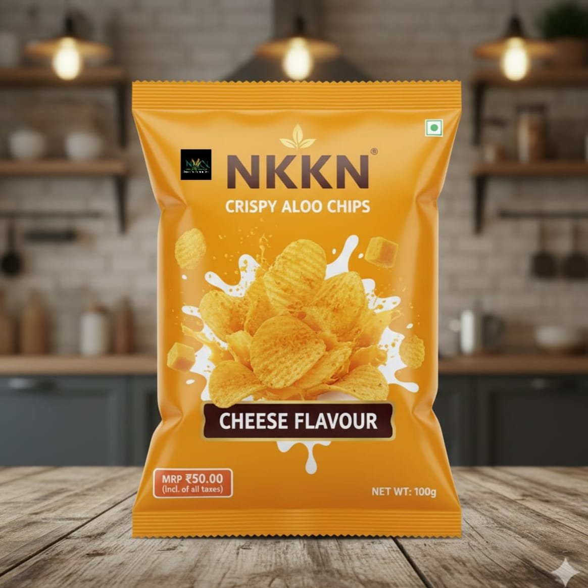 NKKN Crispy Aloo Chips – Cheese Flavour