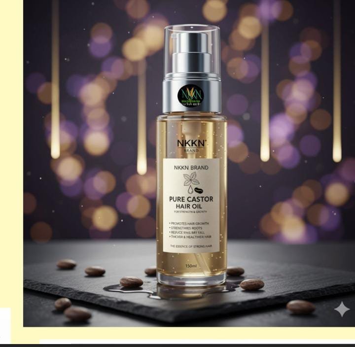 NKKN Pure Castor Oil: The Ultimate Natural Remedy for Strong Hair, Healthy Skin & Wellness