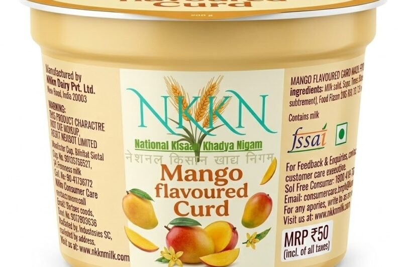 NKKN Brand Mango Flavoured Curd